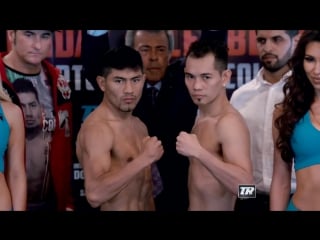 Donaire vs juarez weigh in + face off