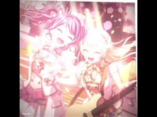 // bang dream ; maruyama aya ; shirasagi chisato