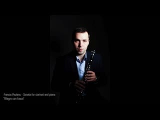 Francis poulenc sonata for clarinet and piano iii pt allegro con fuoco