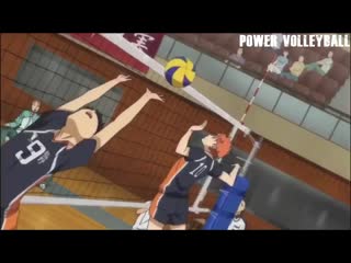 Haikyuu vs real life crazy volleyball actions (hd) #2