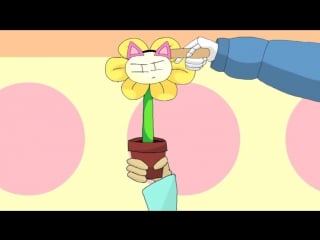 Flowey does the baku baku nya nya undertale