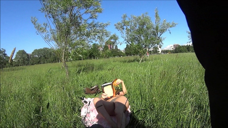 Городской топлес ( что за книжка ?)) я не думаю, что меня с дороги не видно