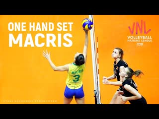 One handed volleyball sets by macris carneiro womens vnl 2019
