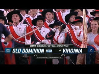 Ncaaf 2019 / week 04 / old dominion monarchs (21) virginia cavaliers / en