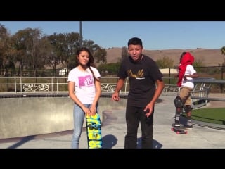 Girl learns her first skateboard tricks ep 4 frontside 180 first steps