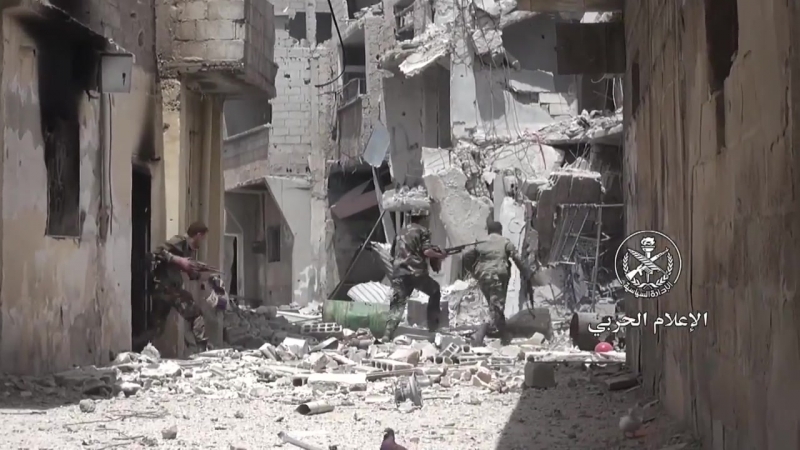 Репортаж сирийских журналистов из пригорода дамаска