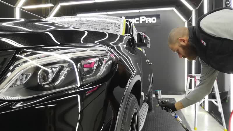 Mercedes покрыт 10 слоями керамики ceramic pro 9h