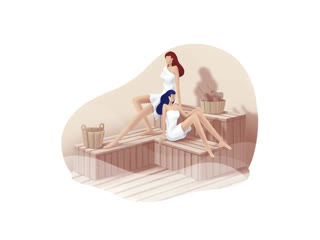 Beauty and spa series sauna procedures