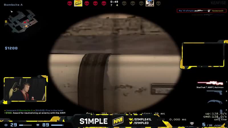 [кифис] s1mple недоволен своей игрой после отдыха // s1mple играет fpl