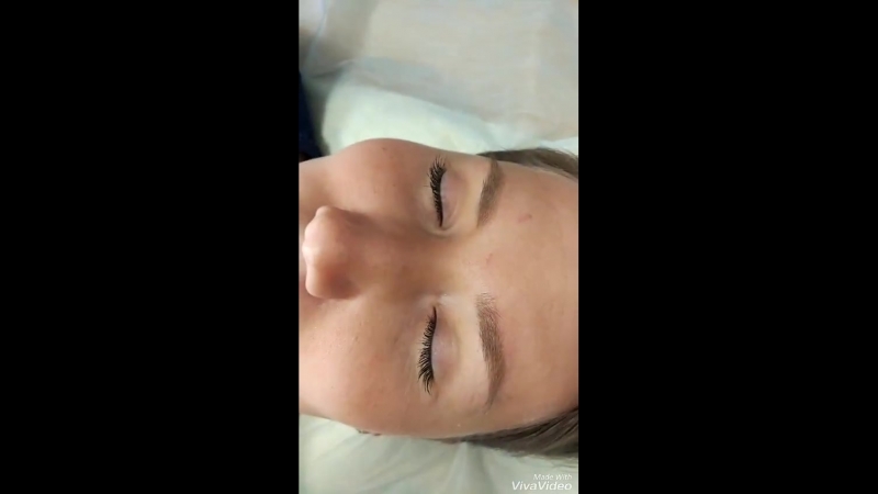 Зажившие брови после первой процедуры