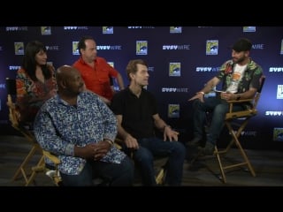 Batman and harley quinn cast its an action comedy san diego comic con 2017 syfy wire