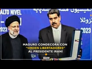 🔴🎥maduro condecora con “orden libertadores” al presidente iraní