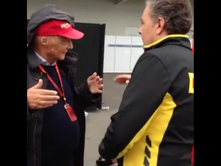 Maurizio arrivabene and niki lauda😀