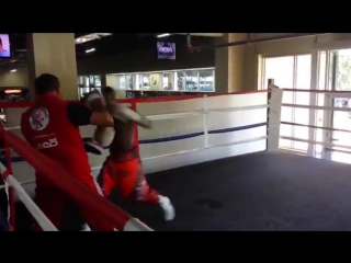 Guillermo rigondeaux training with pedro diaz in preparation for joseph agbeko