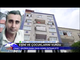 Cinnet getiren baba eşini ve çocuklarını vurdu!