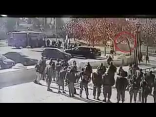 Видео теракта в иерусалиме