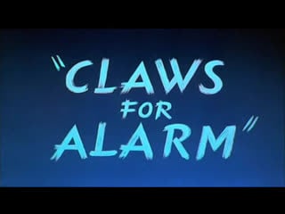 Porky pig & sylvester in "claws for alarm", 1954, full cartoon