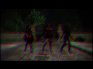 Mmd spooky scary skeleton rin x miku x len