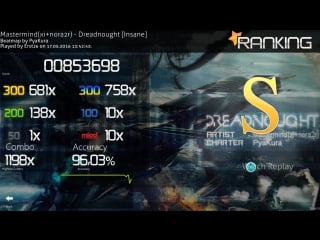 [osu!mania 7k] mastermind(xi+nora2r) dreadnought [insane] %