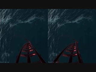 Scary vr roller coaster virtual reality 3d video for gear vr, oculus, vr box, virtual headsets