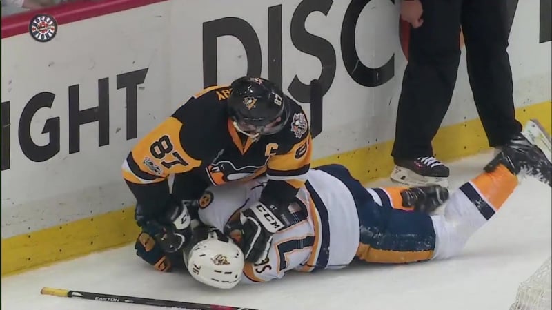 Хоккей нхл финал «питтсбург» разгромил «нэшвилл» в пятом матче, у малкина гол и передача