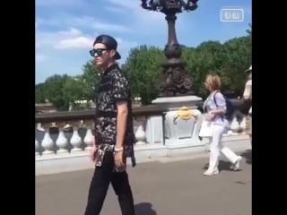 [lq fancam] 150627 wu yi fan @ shoot in paris