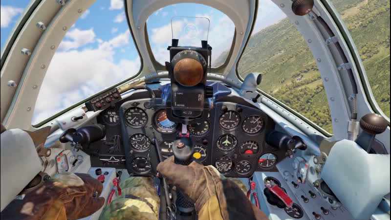 Вылет на миг 15бис иш в vr шлеме в war thunder