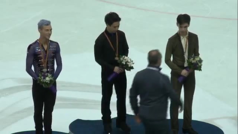 2015 golden spin men victory ceremony