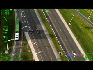 Florida police helicopter video captures chase of fleeing porn trafficking