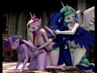 Futa all princesses (nwp, mlp r34, futa)