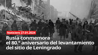 Rusia conmemora el 80 º aniversario del levantamiento del sitio de leningrado noticiero rt 27 01 2024