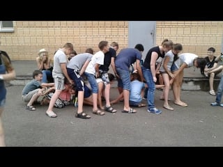 "human centipede" and "get into the circle" games