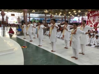 Cultural program by the students of sathya sai higher secondary school