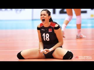 Top 10 powerful volleyball spikes by zehra gunes womens vnl 2019