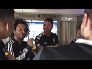 Find out how sergio ramos, marcelo, gareth bale, luka modric, raphael varane and casemiro pass the time while travelling on the