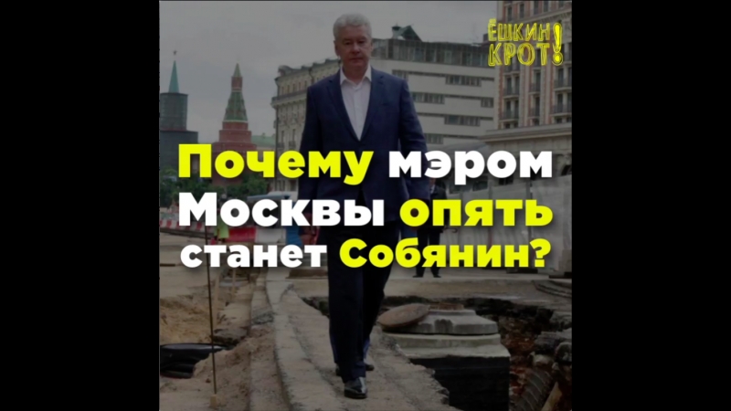 Почему мэром москвы опять станет собянин?