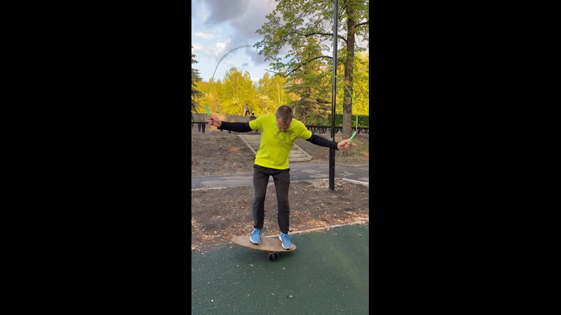 Тренироа прыжков и равновесия