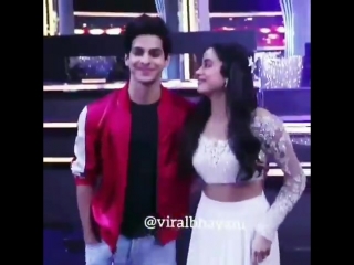 Video janhvikapoor with ishaankhatter and @shashankkhaitan on the sets of dancedeewane @colorstv