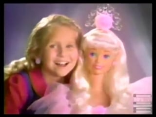 My size princess barbie doll 1995 mattel commercial 1997 винтажная реклама куклы барби принцесса "мой размер"