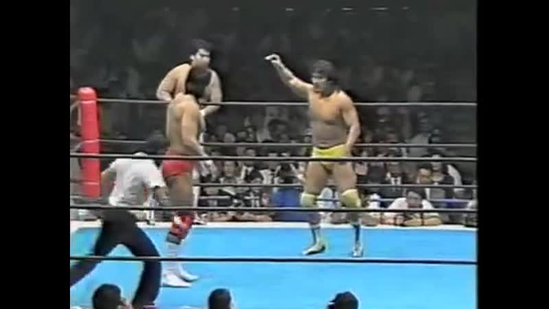 Keiji muto &amp; masahiro chono (c) vs hiroshi hase &amp; kensuke sasaki (njpw dream tour 1990)