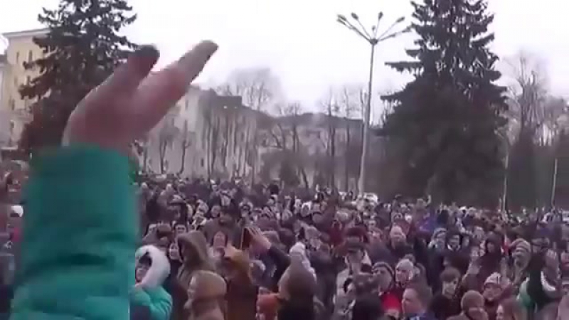 Беларусь марш «тунеядцев» в витебске митинг против декрета №3 (1 03 2017)