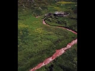 Розовая река, долина куско, перу 🇵🇪