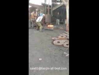 Beating forged flange process