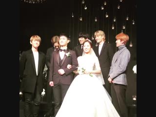 181013 bongku married instagram updatebaekhyun, chen, chanyeol, kai & sehun at yoora's wedding