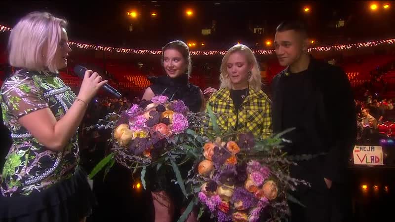 Första vinnarintervjun med malou prytz och hanna ferm with liamoo (melodifestivalen )