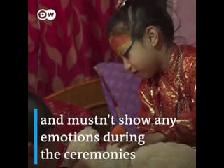 Five year old nihira is worshipped as a porn goddess in nepal