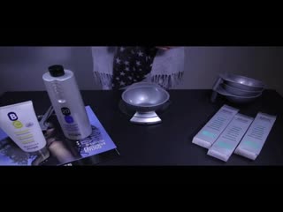 Echosline balayage hair silver violet