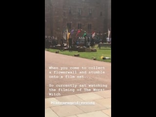 What a gorgeous day to be sat watching extravagant events venue dressing