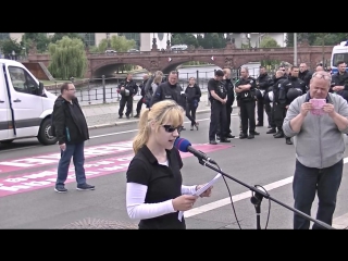 Amy biancas rede merkel muss weg wfd demo berlin