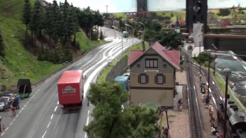 Макет 3 miniature cars at miniatur wunderland 1